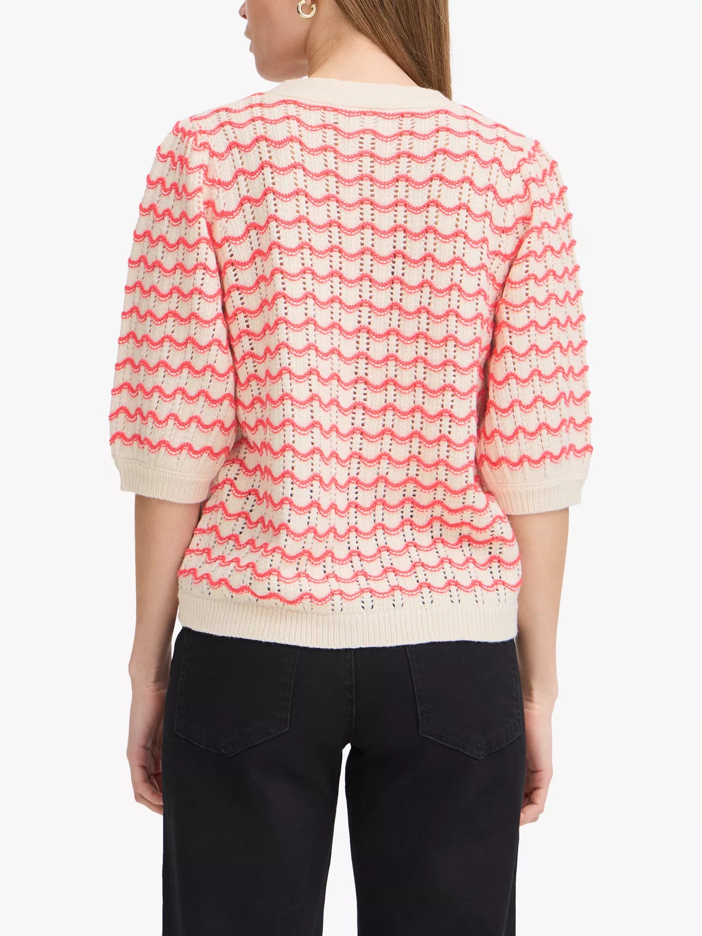 IHARDINA Cardigan in Geranium