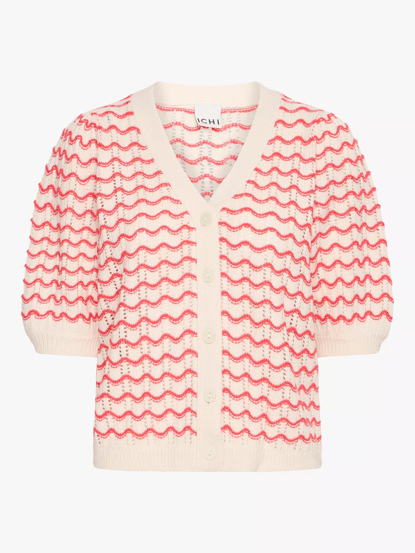 IHARDINA Cardigan in Geranium