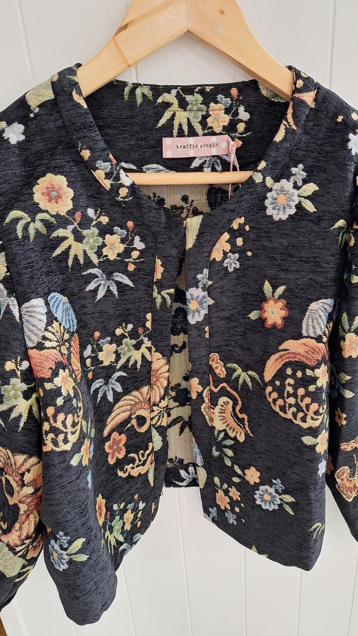 Floral Black Paddle Jacket