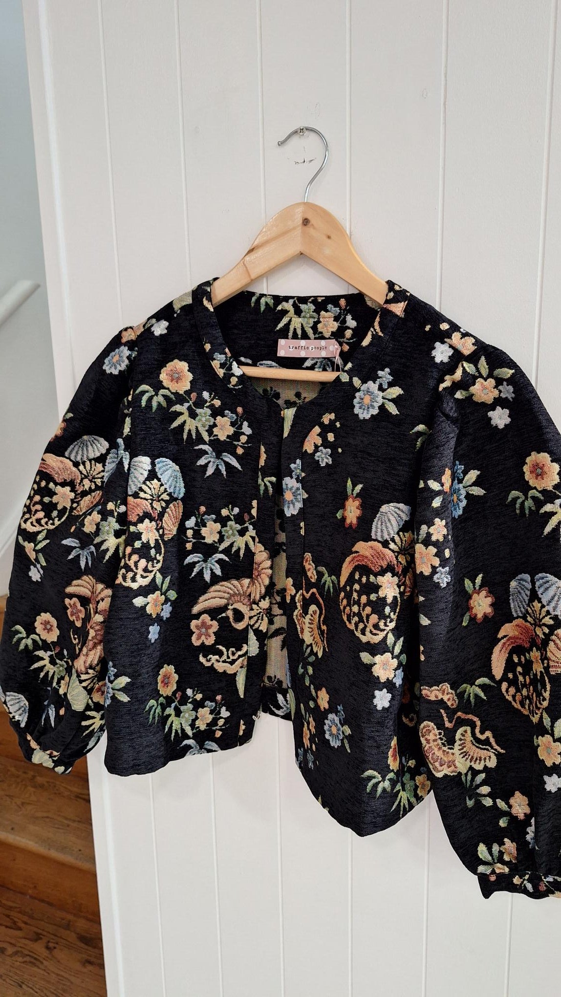 Floral Black Paddle Jacket