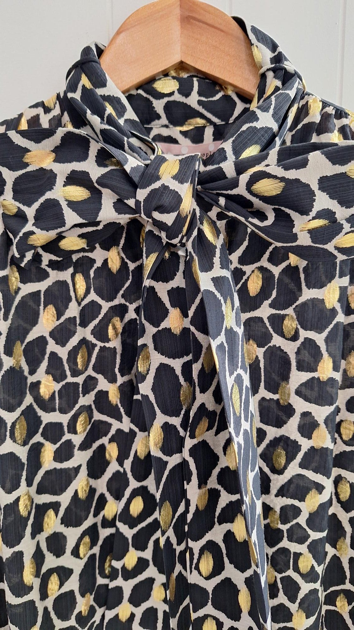Bonnie Blouse in Black and Gold
