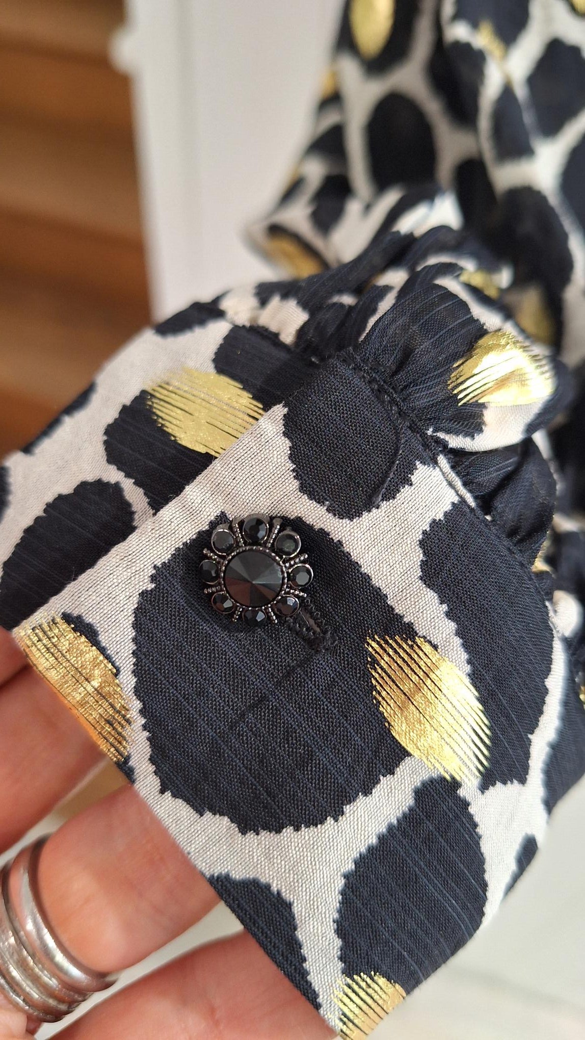 Bonnie Blouse in Black and Gold