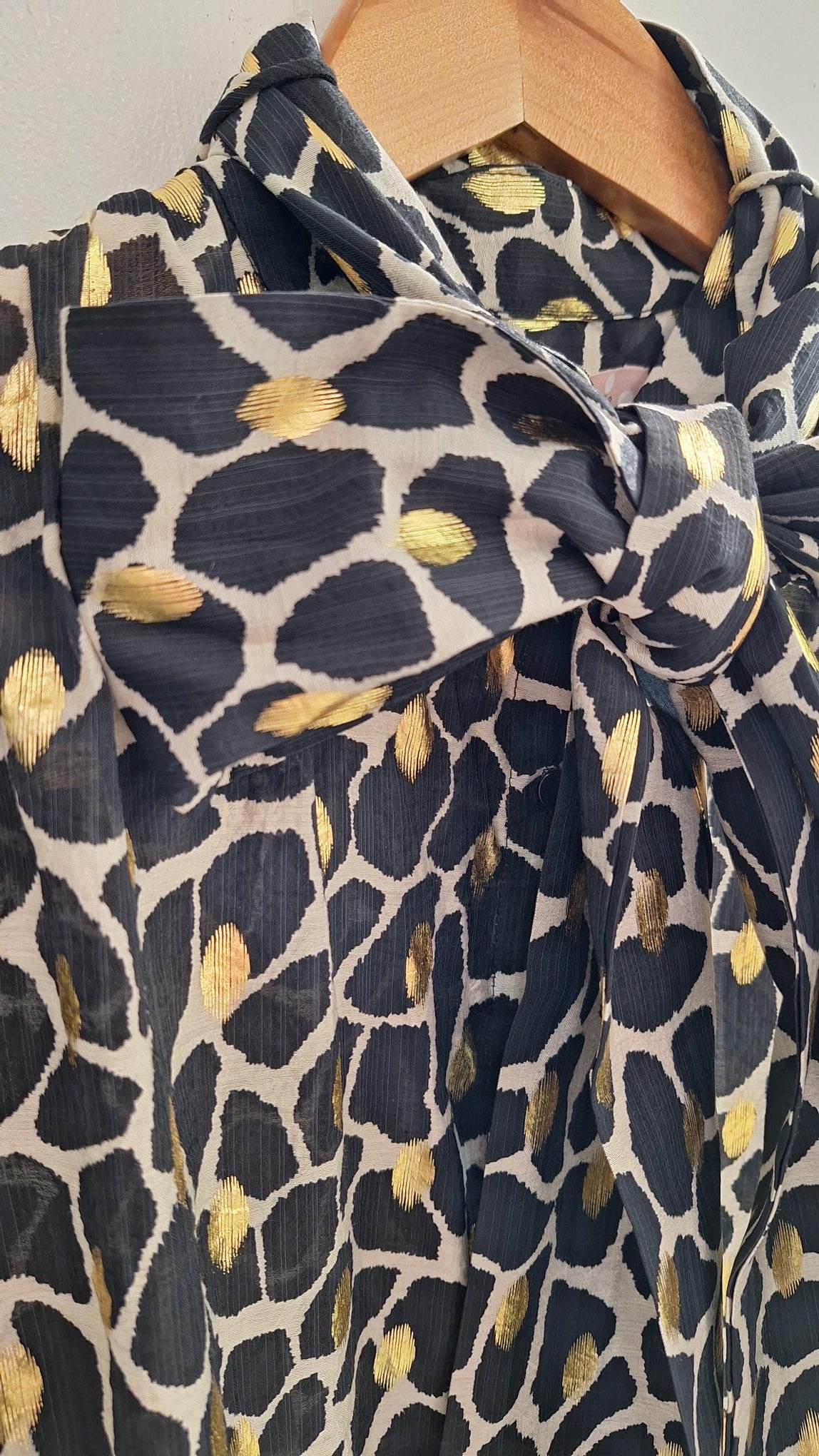 Bonnie Blouse in Black and Gold