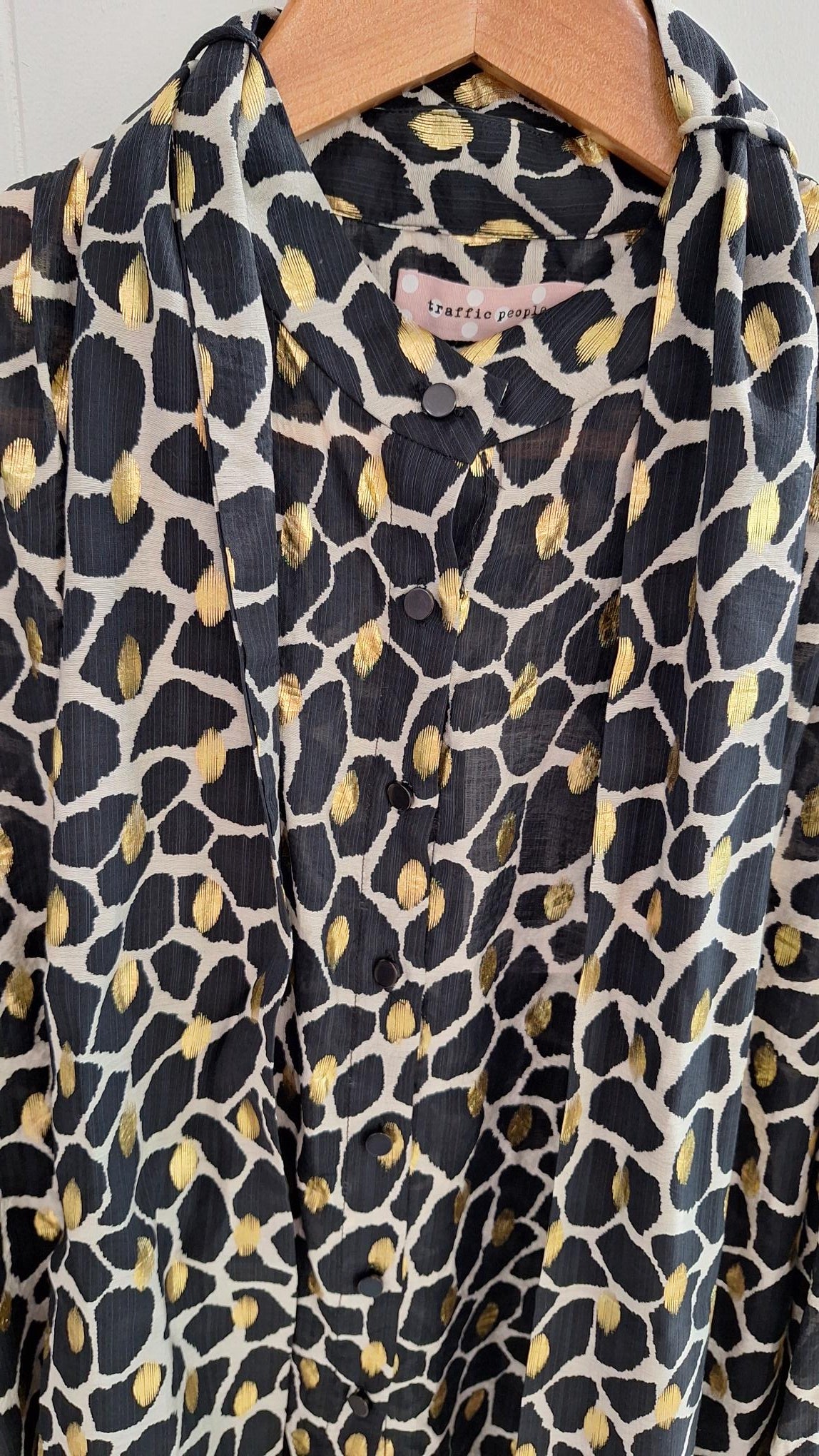 Bonnie Blouse in Black and Gold