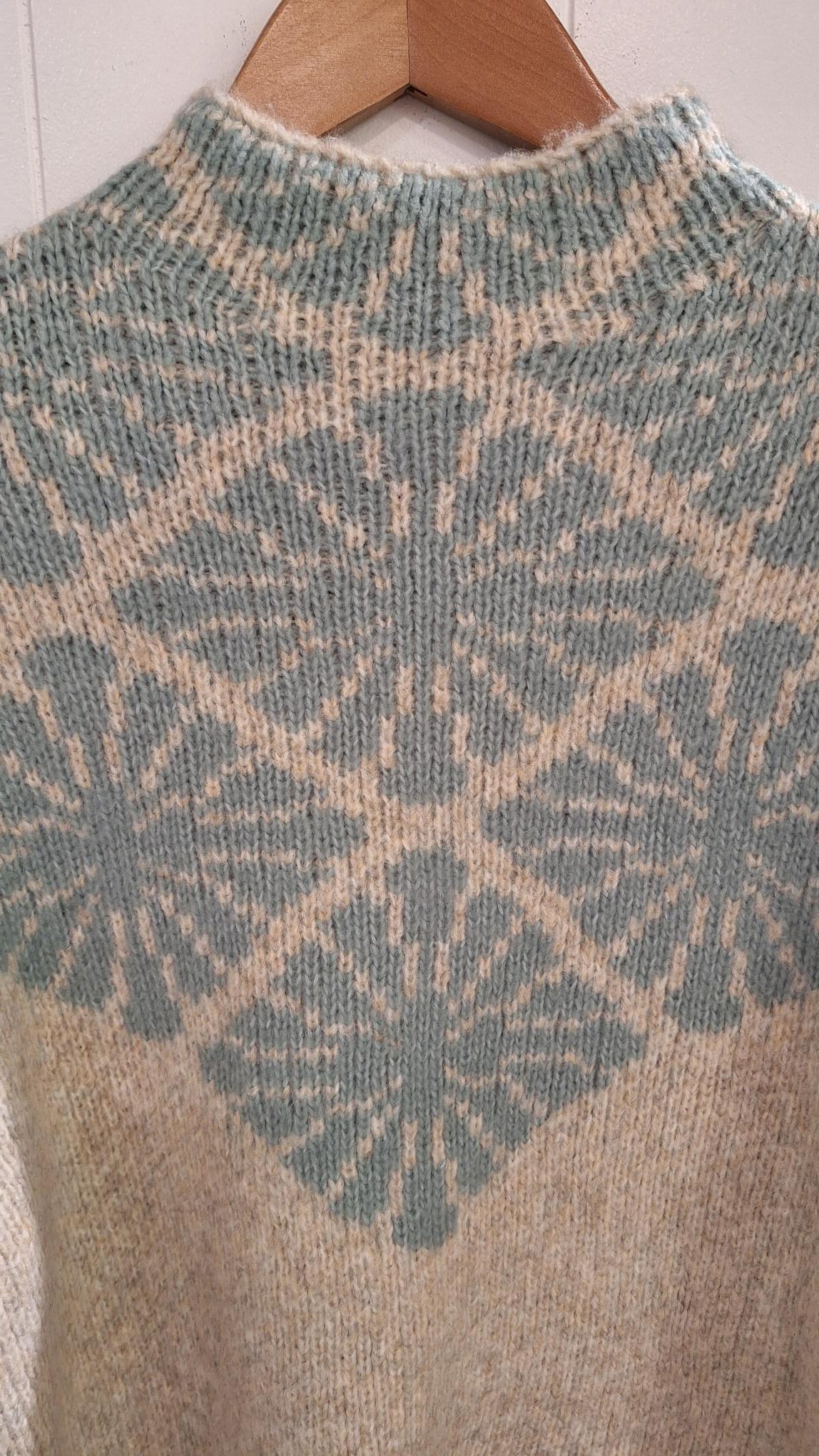 Jacquard Sweater in Teal
