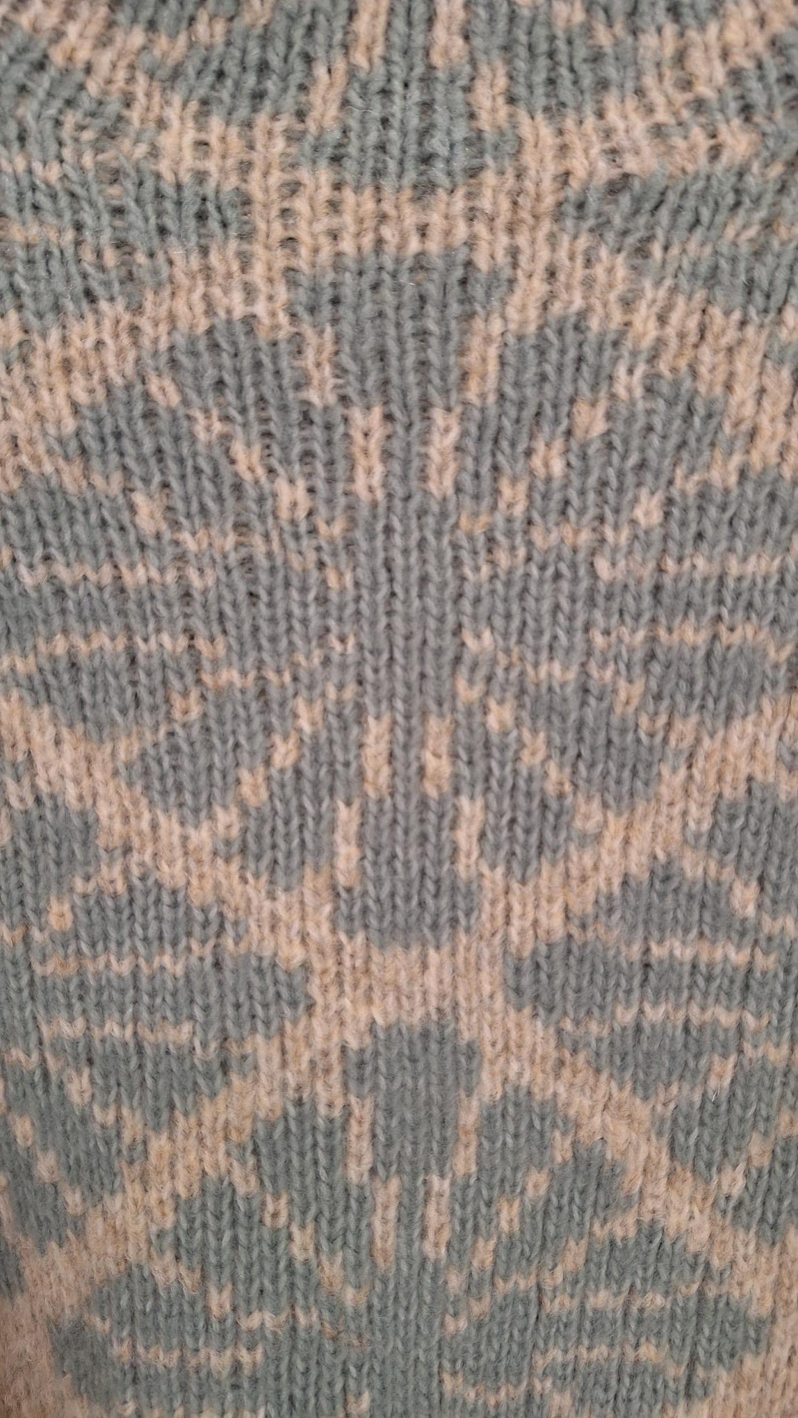 Jacquard Sweater in Teal