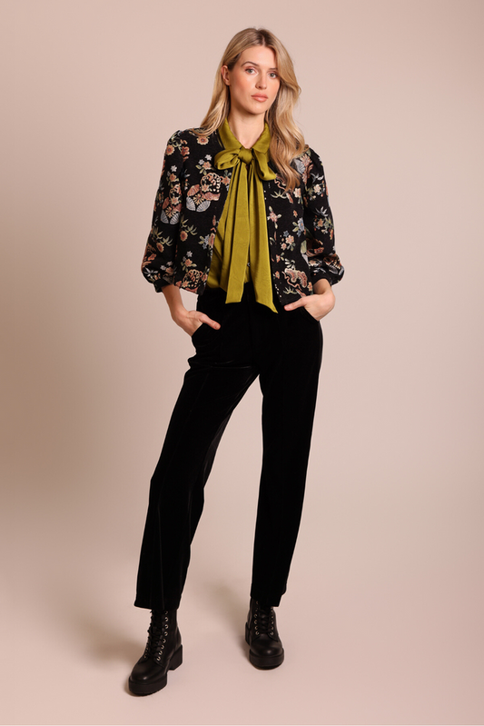Floral Black Paddle Jacket