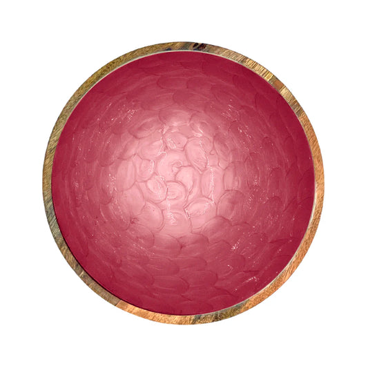 Large Pink Pearl Bowl - 38cm