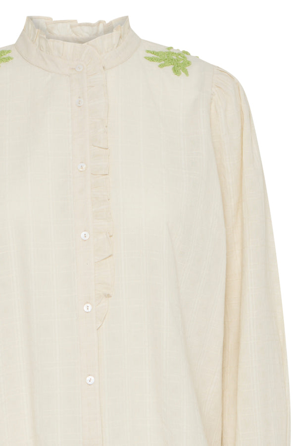 IRSANNA Long Sleeved Shirt in Birch