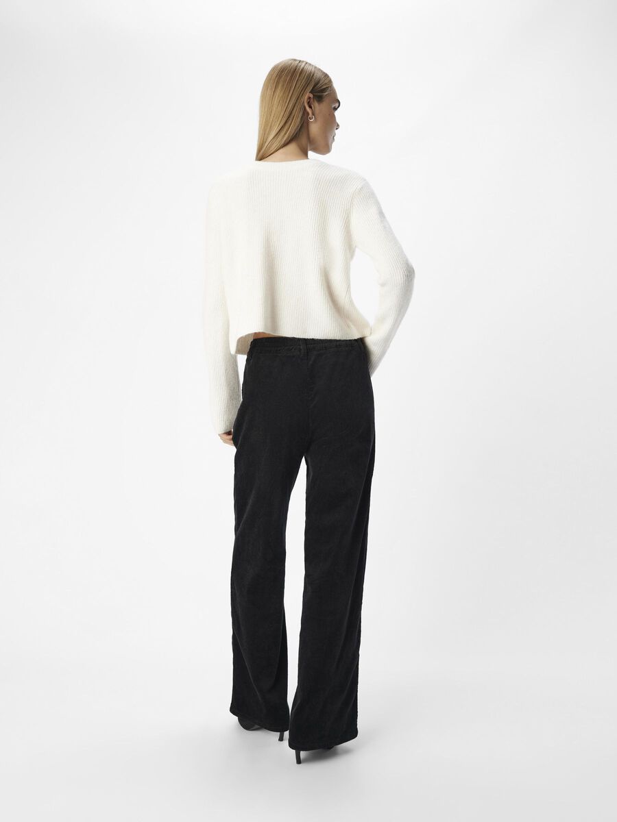 OBJPARVI Cardigan with Sateen Bow