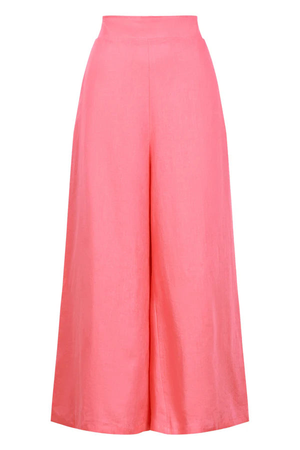 Halcyon Cropped Trousers in Bright Pink