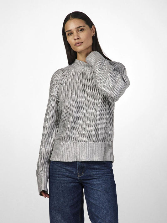 YASMARISSI Knitted Jumper in Alloy