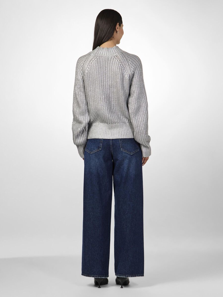 YASMARISSI Knitted Jumper in Alloy