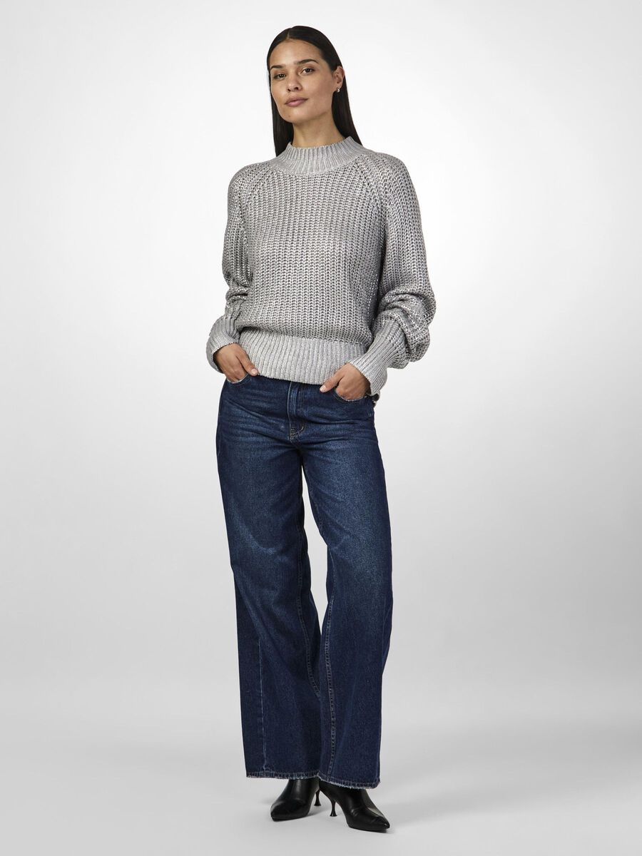YASMARISSI Knitted Jumper in Alloy