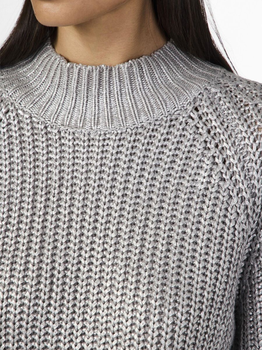 YASMARISSI Knitted Jumper in Alloy