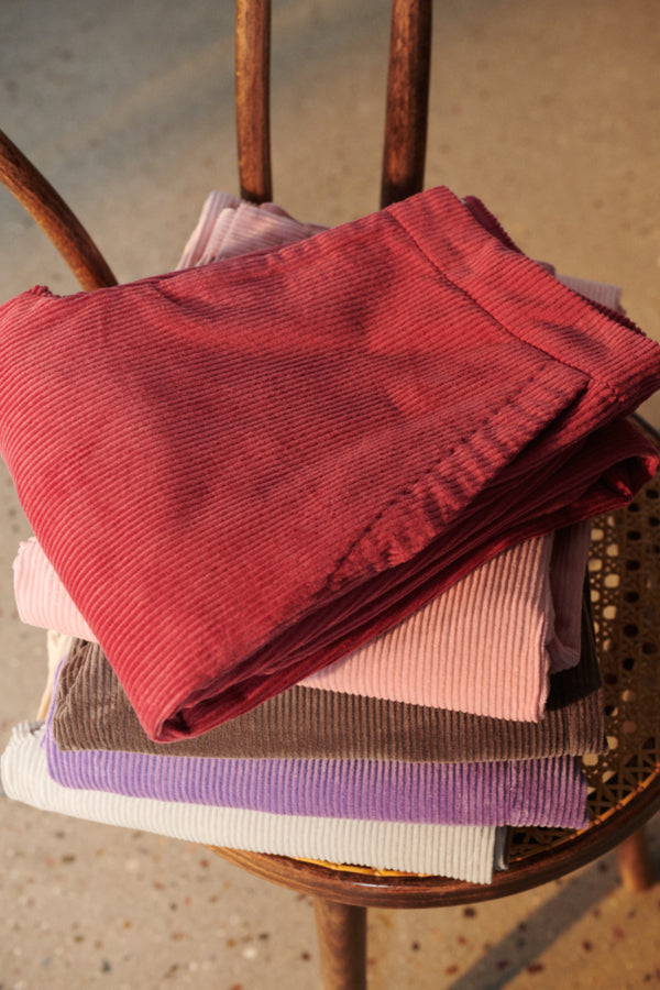 Mishas Cord Trousers in Slate Rose