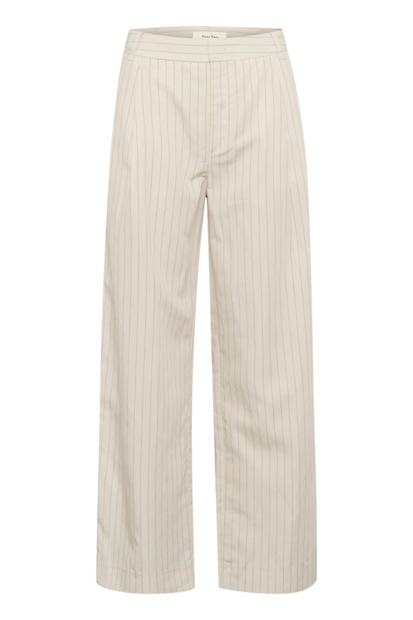Rabia Trousers in Whitecap Grey Stripe