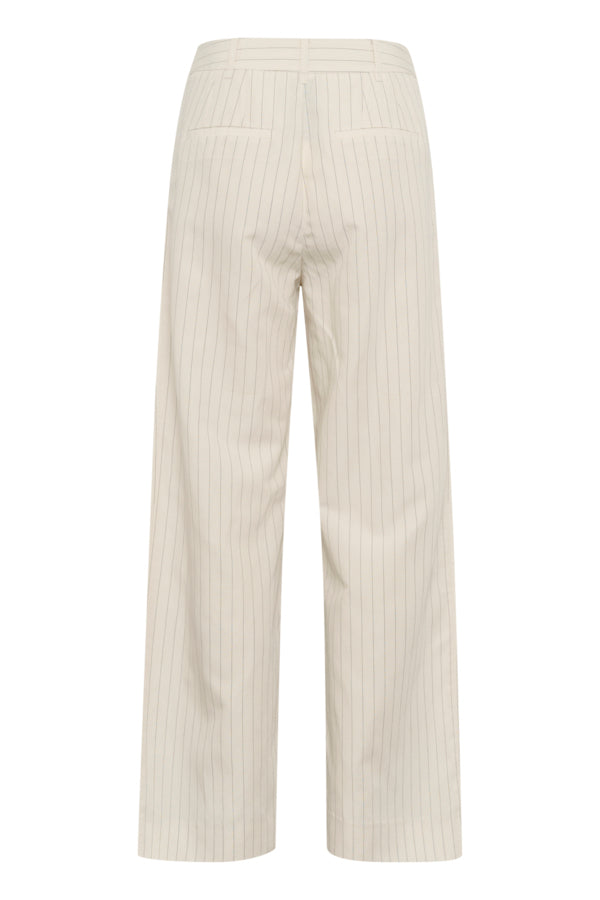 Rabia Trousers in Whitecap Grey Stripe