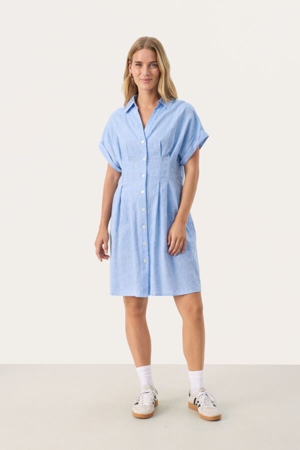 Rianna Dress in Marina Chambrey