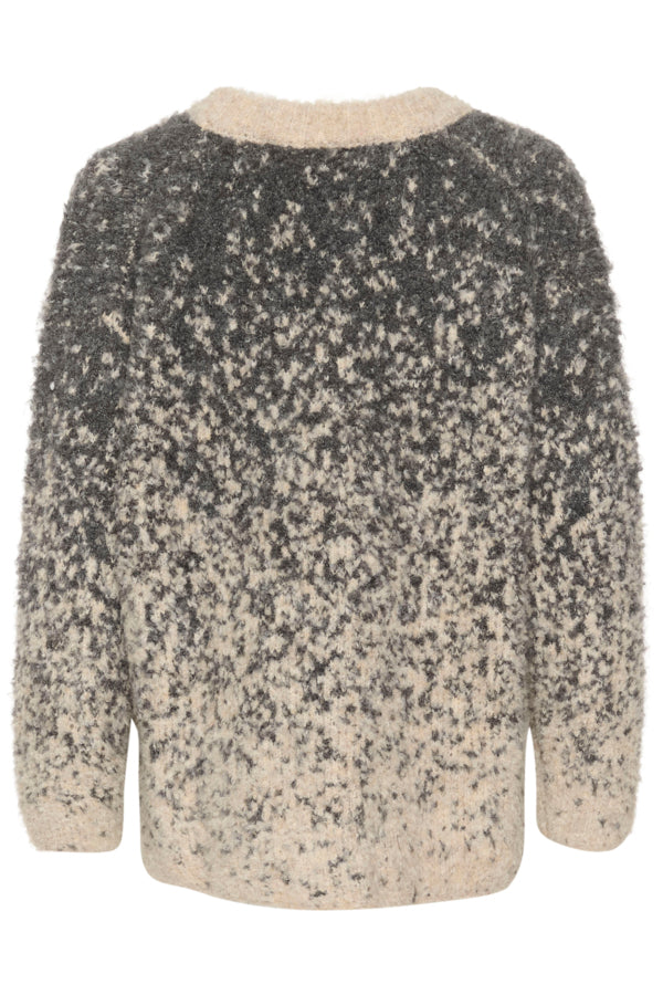 SLVenessa Jumper in Oatmeal & Grey Jacquard