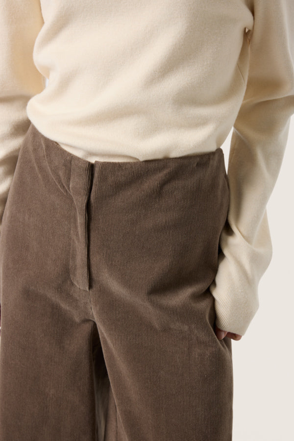SLHelle Trousers in Morel Brown