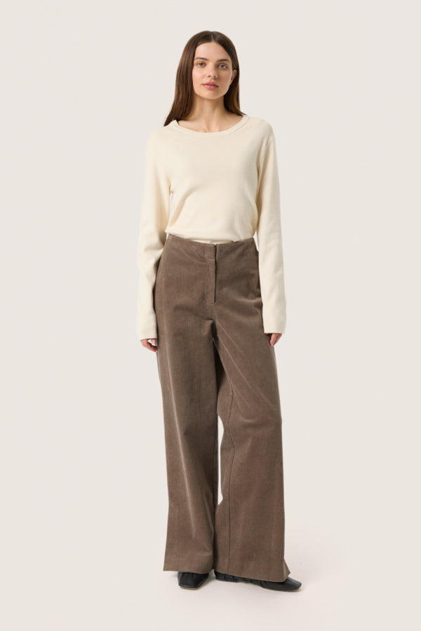 SLHelle Trousers in Morel Brown