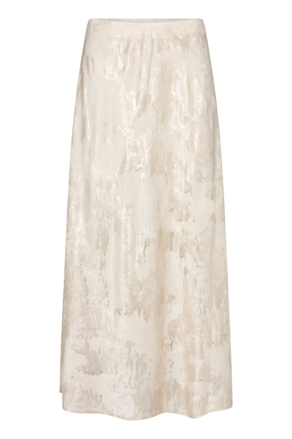 SLKitty Skirt in Ancient Scroll Metallic Print