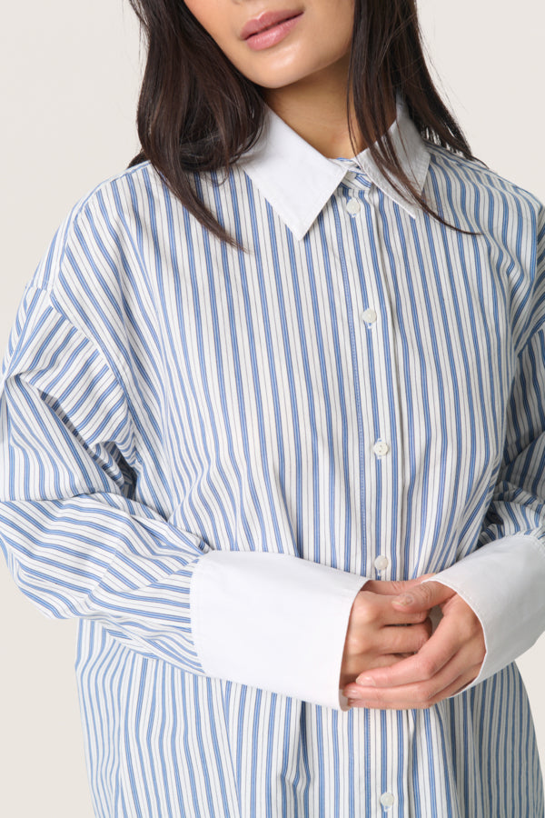 SLMimilou Iva Long Sleeved Shirt in Blue Stripe