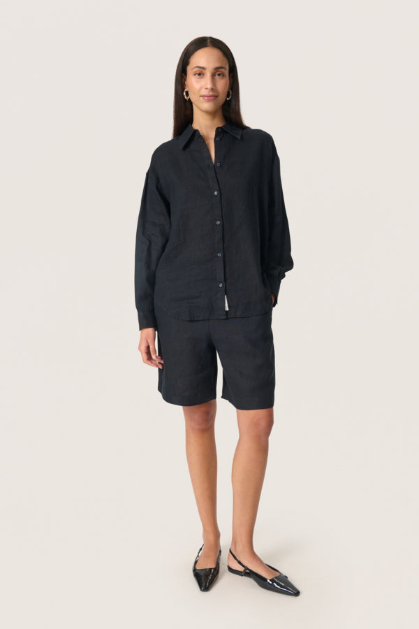 SLCelian Long Sleeved Shirt in Black