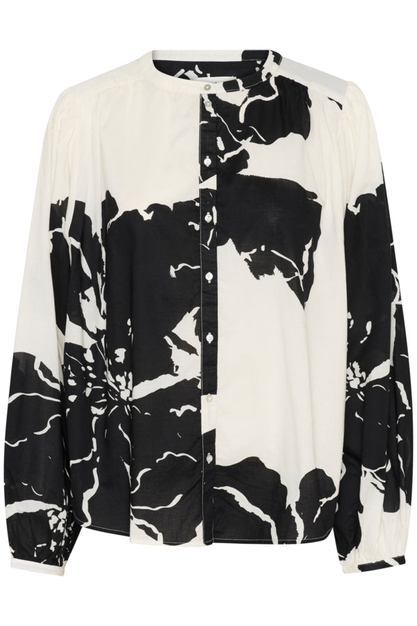 SLJoanne Long Sleeved Shirt in Whisper White Mega Flower