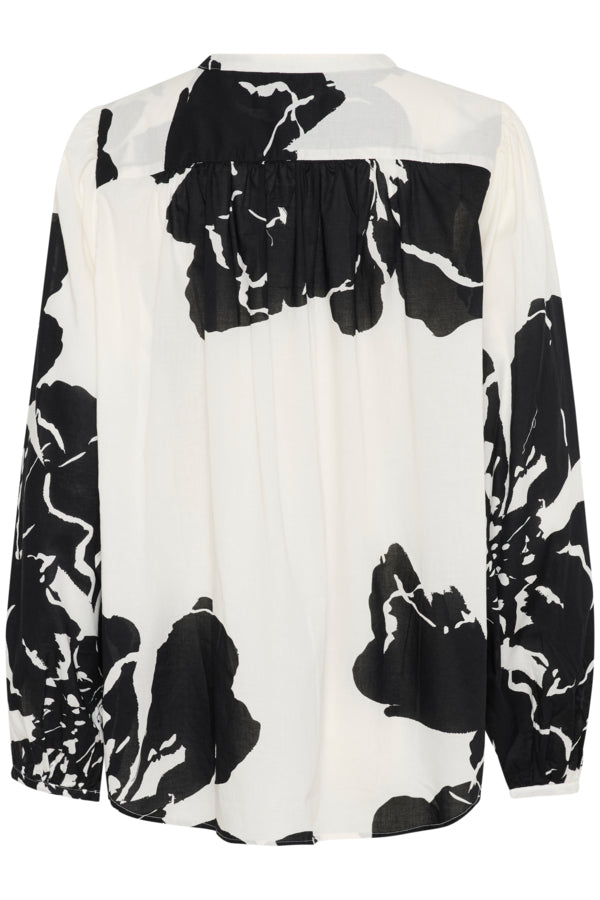 SLJoanne Long Sleeved Shirt in Whisper White Mega Flower