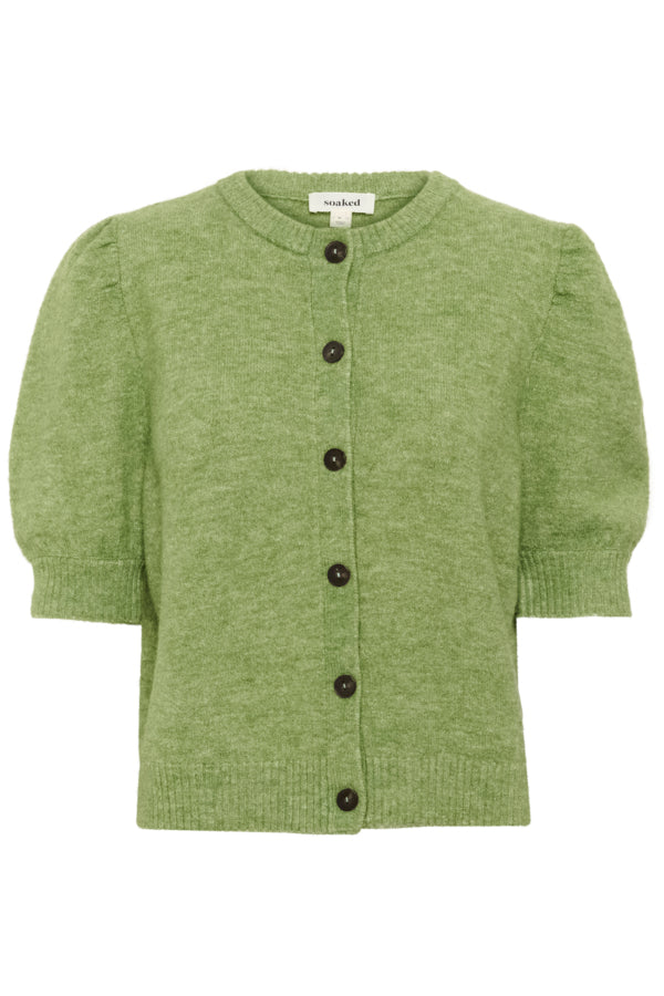 SLAmani Cardigan in Smoke Green Melange