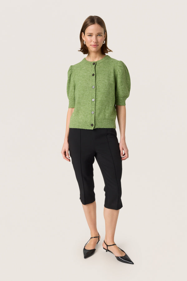 SLAmani Cardigan in Smoke Green Melange