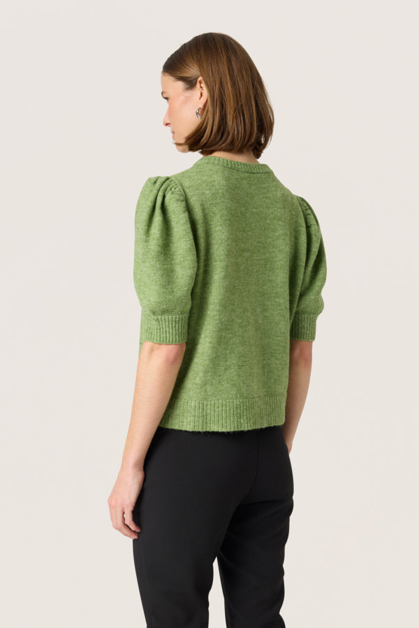 SLAmani Cardigan in Smoke Green Melange