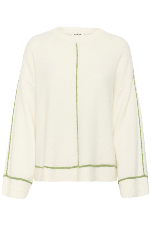 SLAmani Contrast Jumper in Broken White