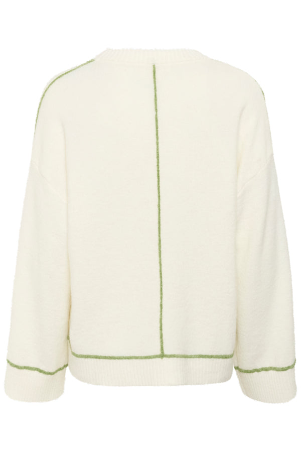 SLAmani Contrast Jumper in Broken White