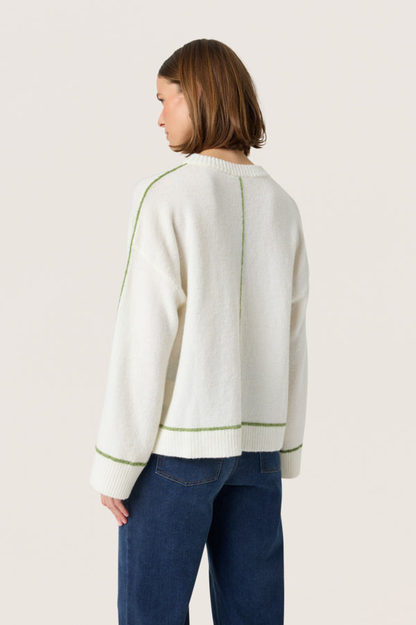 SLAmani Contrast Jumper in Broken White