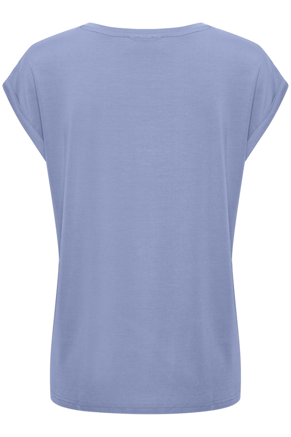 Adelia Round Neck T-Shirt in Colony Blue