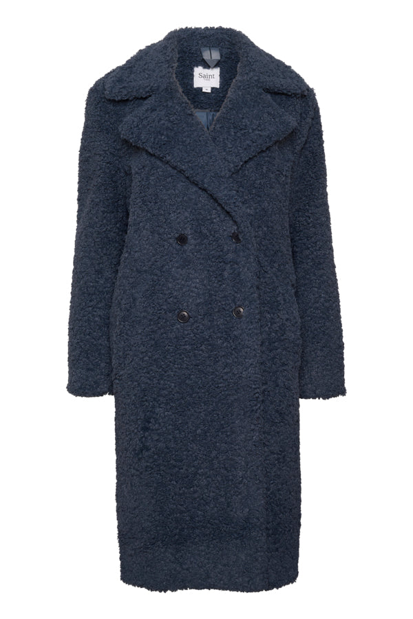 Nellie Teddy Coat in Blue
