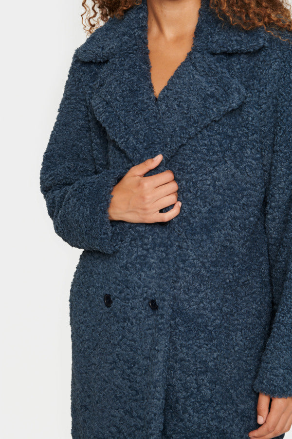 Nellie Teddy Coat in Blue