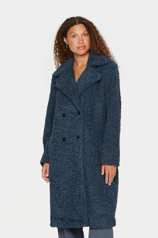 Nellie Teddy Coat in Blue