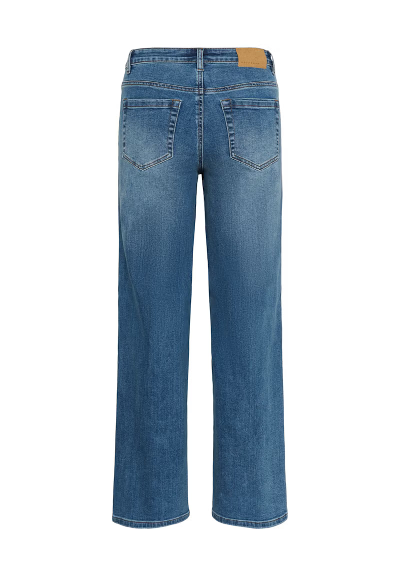 KAbrook High Waisted Regular Fit Jeans in Medium Blue