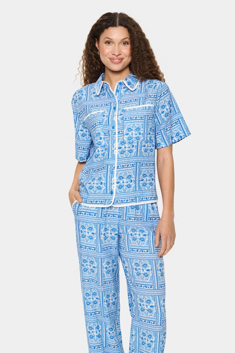 Kaisa Shirt with Campanula Paisley Squares