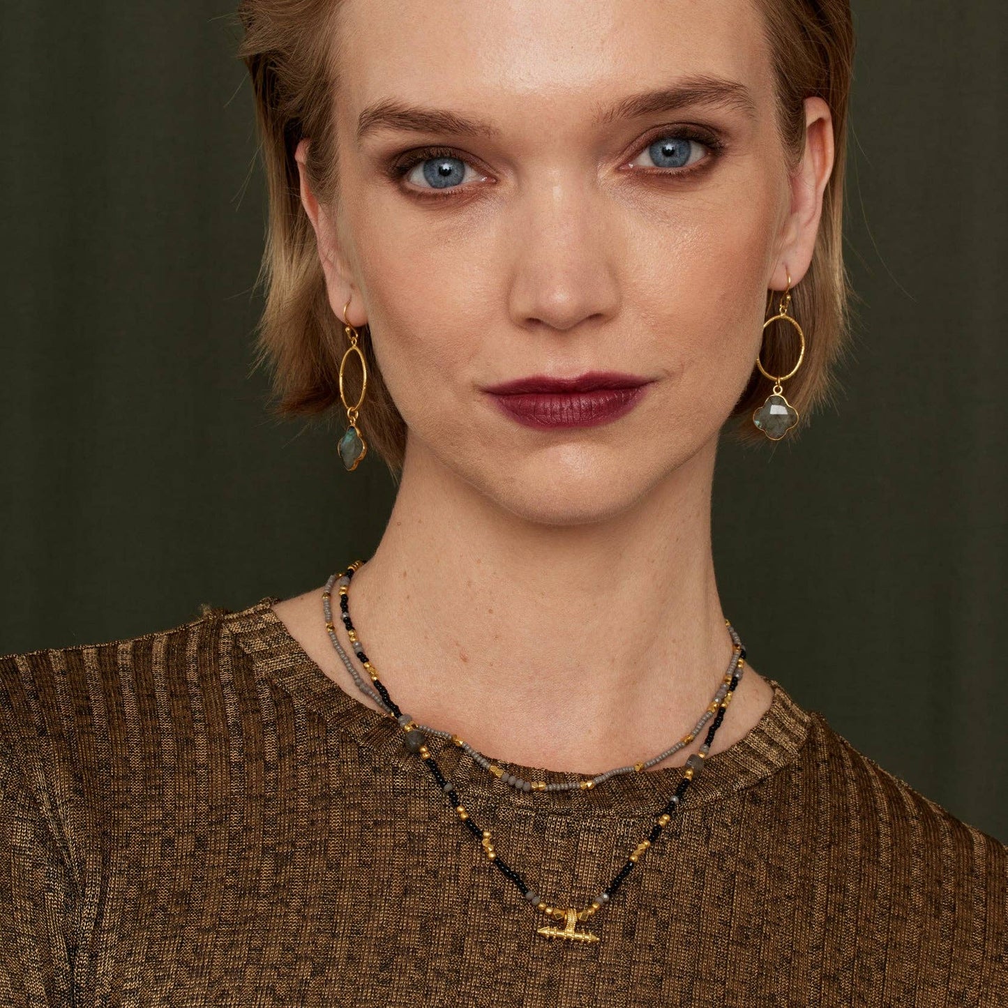 Sadie Necklace Black & Grey