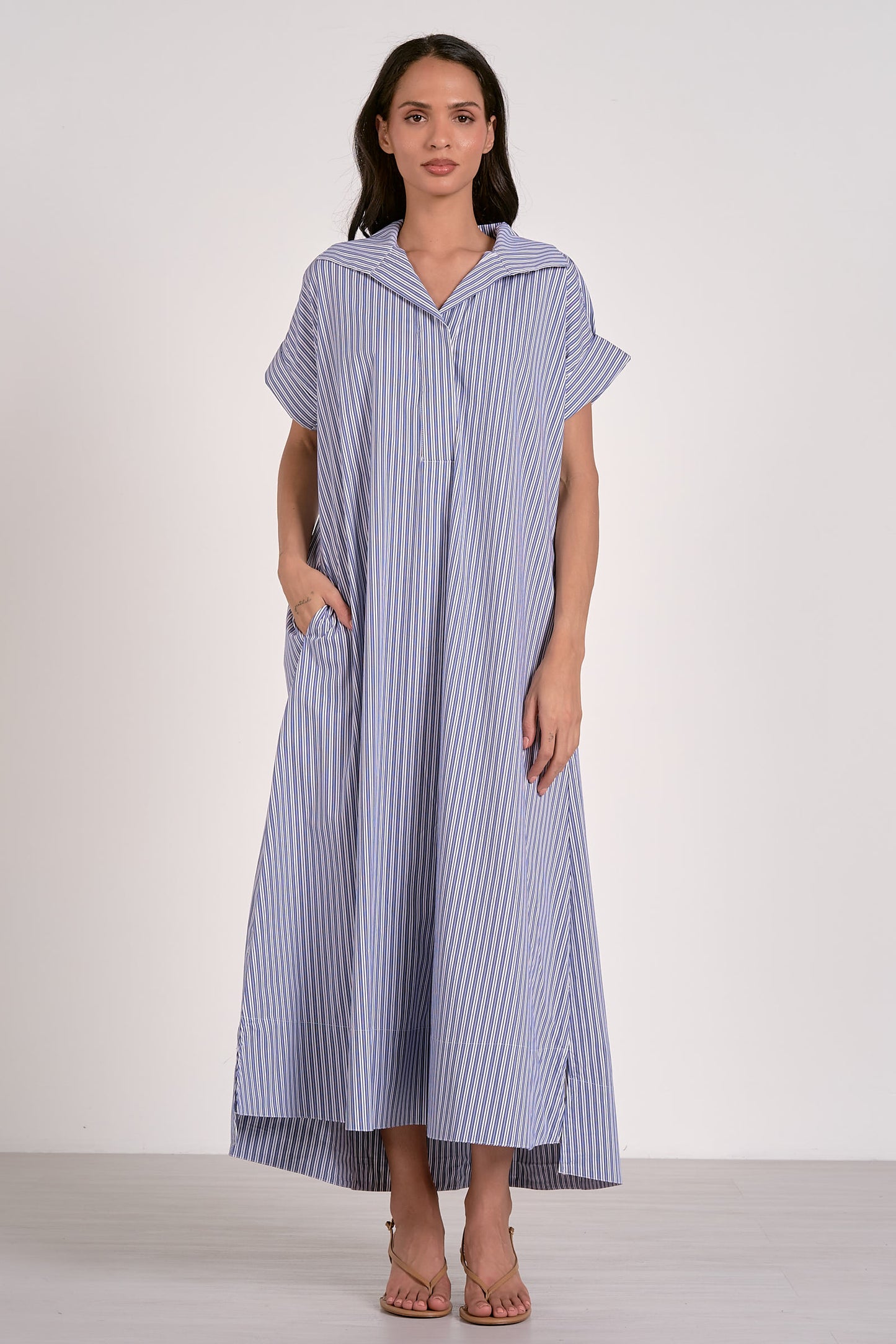 Maxi Dress with Abstract Print