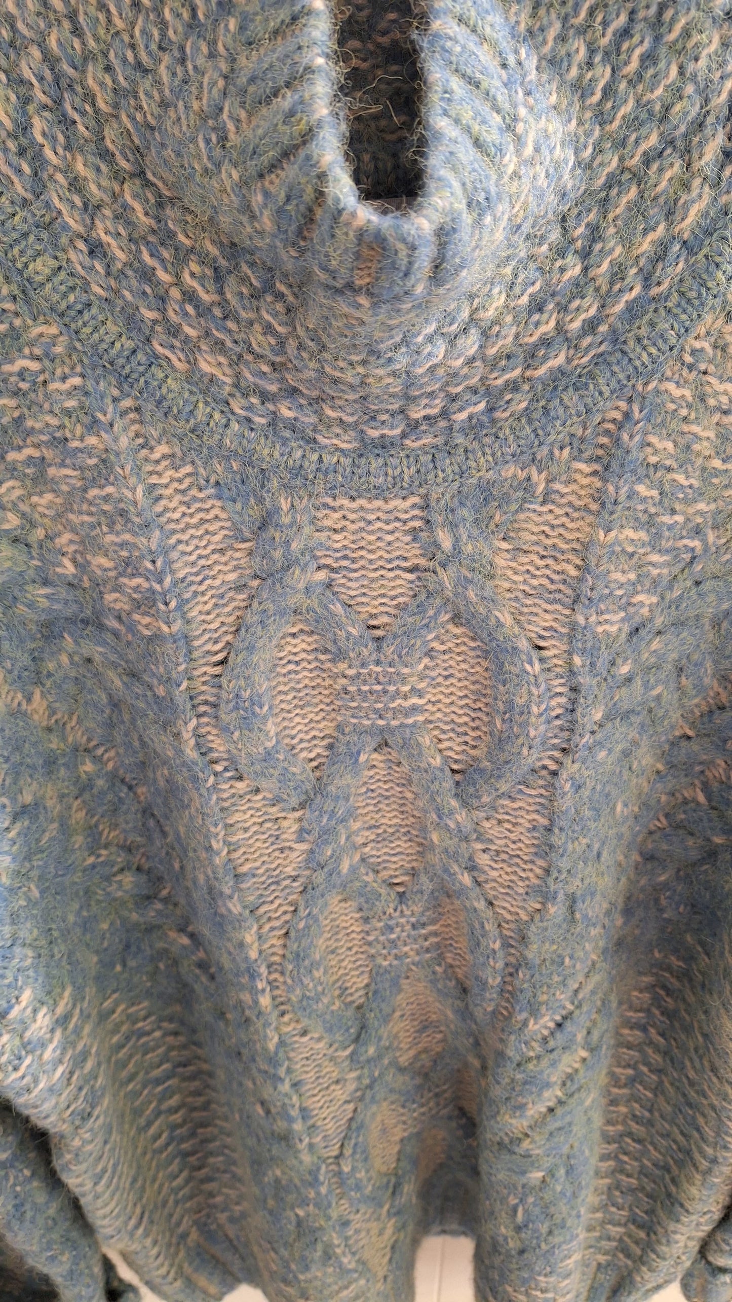 Annecy Cable Knit Light Teal Sweater/Jumper