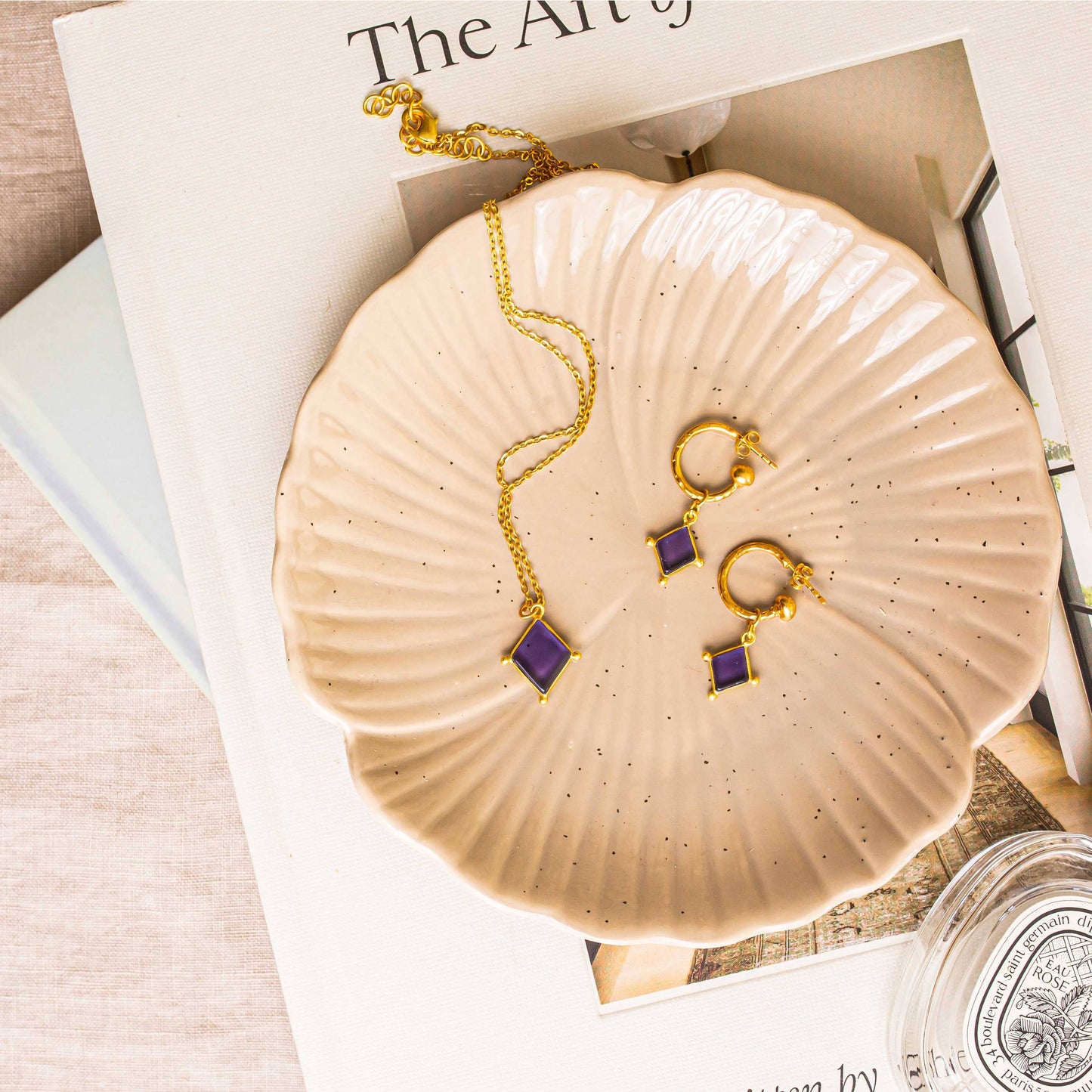 Lyra Iolite Earrings