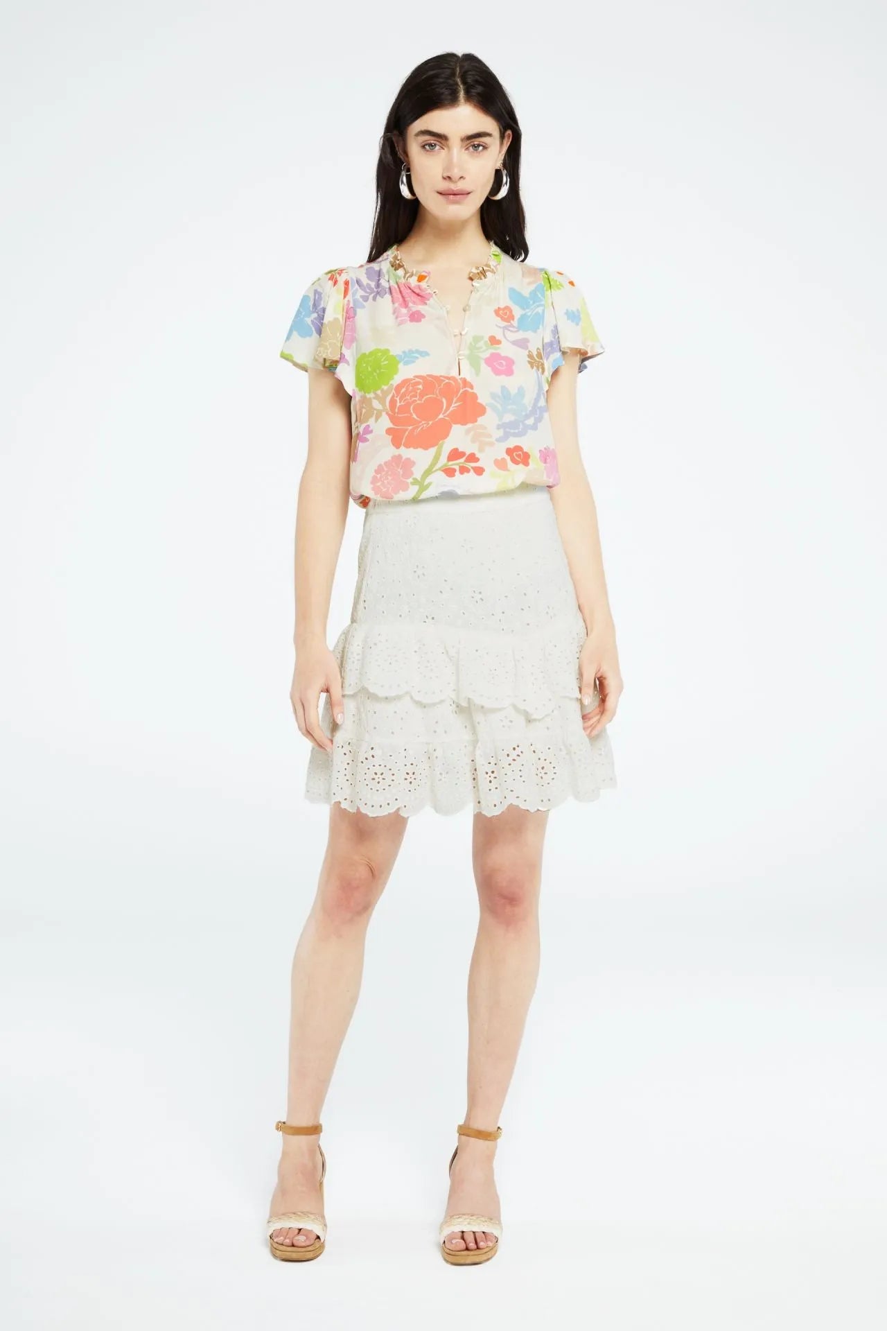 Vanessa Top in Caribbean Chintz