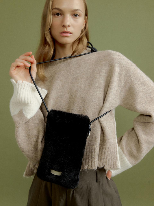 Adora Mini Strap Bag in Black