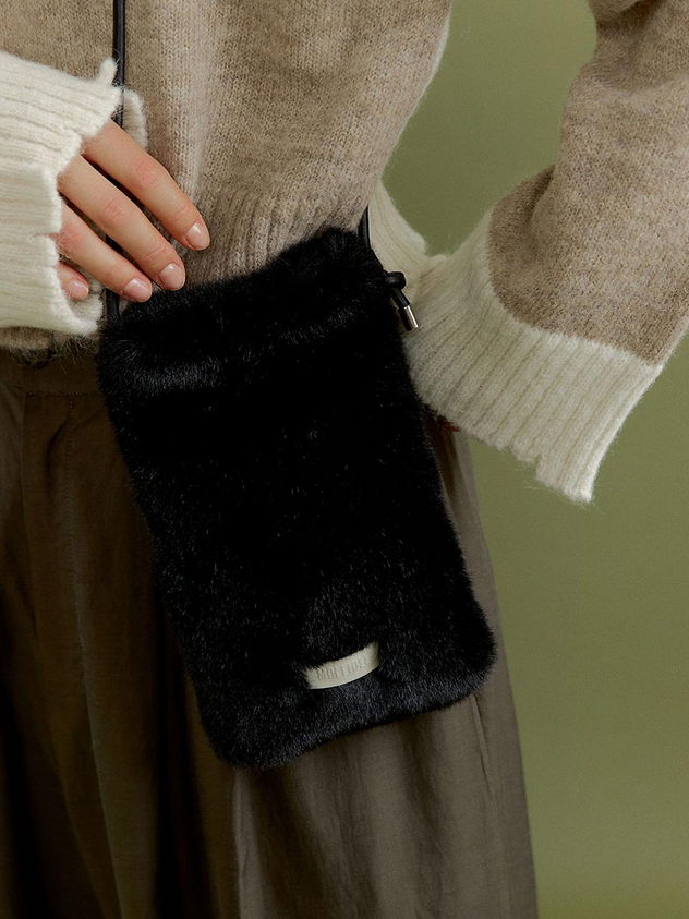 Adora Mini Strap Bag in Black